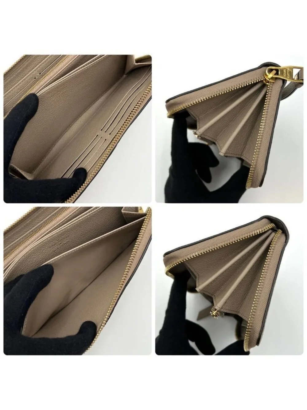 Louis Vuitton Empreinte Wallet Zippy Beige